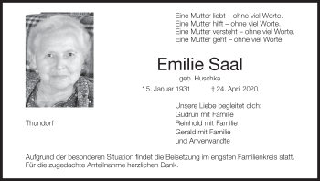 Anzeige von Emilie Saal von MGO
