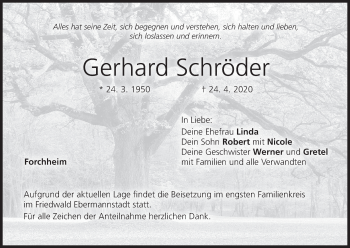 Anzeige von Gerhard Schröder von MGO