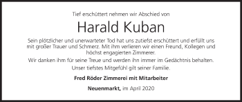 Anzeige von Harald Kuban von MGO