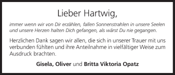 Anzeige von Hartwig  von MGO