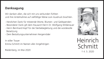 Anzeige von Heinrich Schmitt von MGO