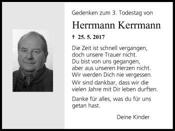 Anzeige von Herrmann Kerrmann von MGO