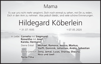 Anzeige von Hildegard Köberlein von MGO