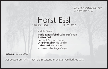 Anzeige von Horst Essl von MGO