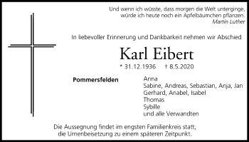 Anzeige von Karl Eibert von MGO