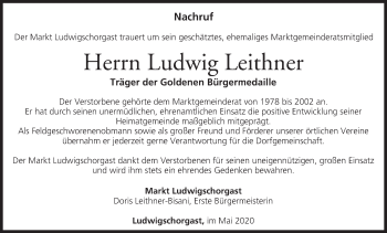 Anzeige von Ludwig Leithner von MGO