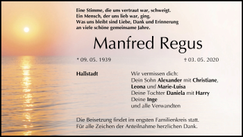 Anzeige von Manfred Regus von MGO
