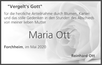 Anzeige von Maria Ott von MGO