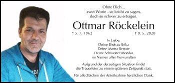 Anzeige von Ottmar Röckelein von MGO