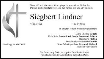 Anzeige von Siegbert Lindner von MGO