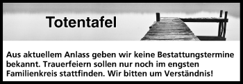 Anzeige von Totentafel vom 10.05.2020 von MGO