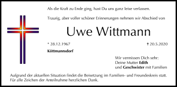 Anzeige von Uwe Wittmann von MGO