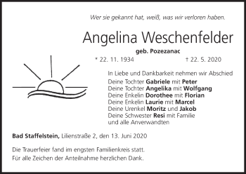 Anzeige von Angelina Weschenfelder von MGO