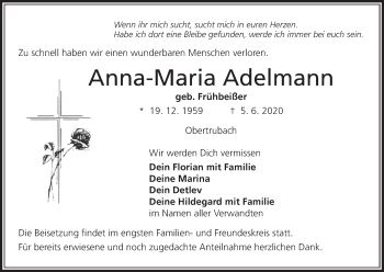 Anzeige von Anna-Maria Adelmann von MGO