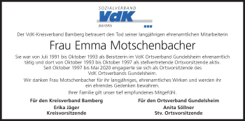 Anzeige von Emma Motschenbacher von MGO