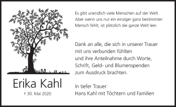 Anzeige von Erika Kahl von MGO