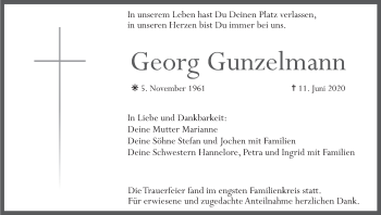 Anzeige von Georg Gunzelmann von MGO