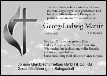 Anzeige von Georg-Ludwig Martin von MGO