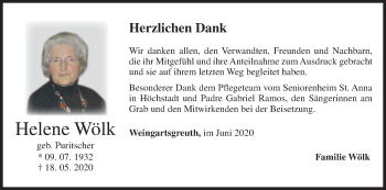 Anzeige von Helene Wölk von MGO