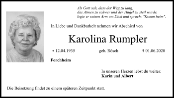 Anzeige von Karolina Rumpler von MGO