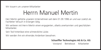 Anzeige von Manuel Mertin von MGO