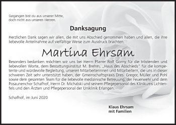 Anzeige von Martina Ehrsam von MGO