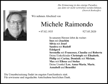 Anzeige von Michele Raimondo von MGO
