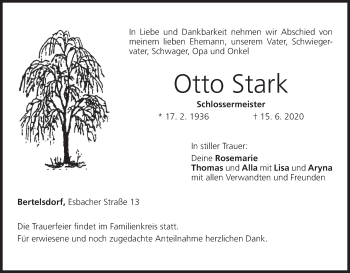 Anzeige von Otto Stark von MGO