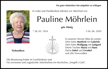 Anzeige von Pauline Möhrlein von MGO
