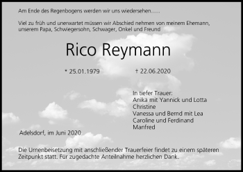 Anzeige von Rico Reymann von MGO