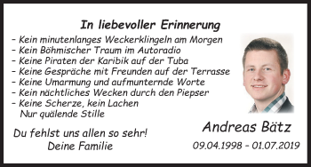 Anzeige von Andreas Bätz von MGO