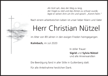 Anzeige von Christian Nützel von MGO