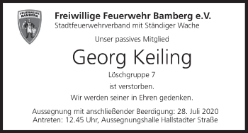 Anzeige von Georg Keileng von MGO
