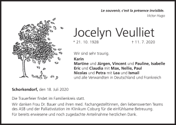 Anzeige von Jocelyn Veulliet von MGO