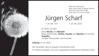 Anzeige von Jürgen Scharf von MGO