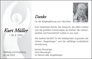 Anzeige von Kurt Müller von MGO