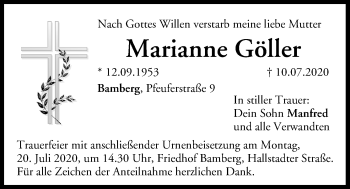 Anzeige von Marianne Göller von MGO