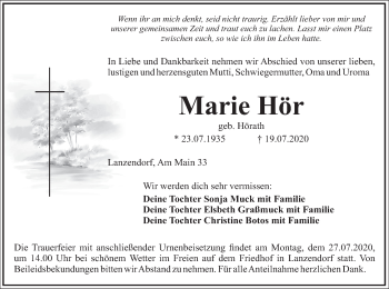 Anzeige von Marie Hör von MGO