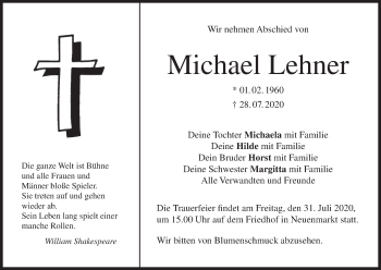 Anzeige von Michael Lehner von MGO