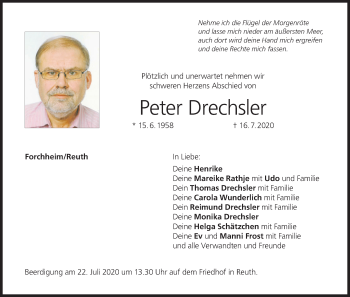 Anzeige von Peter Drechsler von MGO