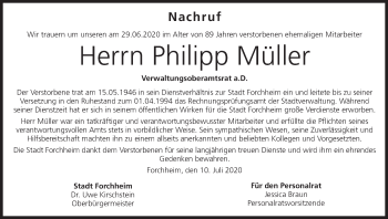 Anzeige von Philipp Müller von MGO