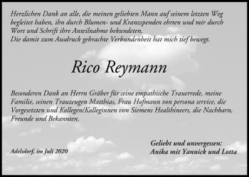 Anzeige von Rico Reymann von MGO