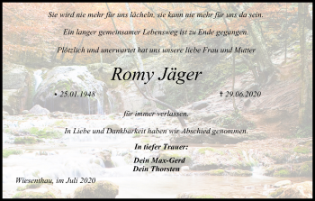 Anzeige von Romy Jäger von MGO