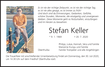 Anzeige von Stefan Keller von MGO