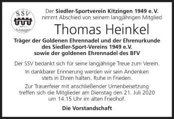 Anzeige von Thomas Heinkel von MGO