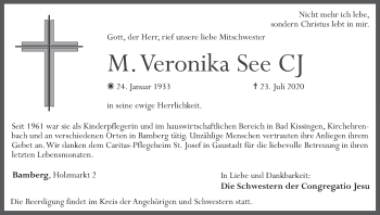 Anzeige von Veronika See von MGO