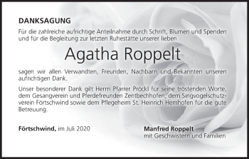 Anzeige von Agatha Roppelt von MGO