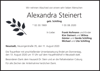 Anzeige von Alexandra Steinert von MGO