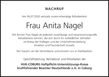 Anzeige von Anita Nagel von MGO