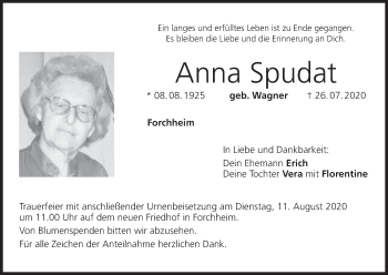 Anzeige von Anna Spudat von MGO